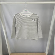 Black and White Stripe Top